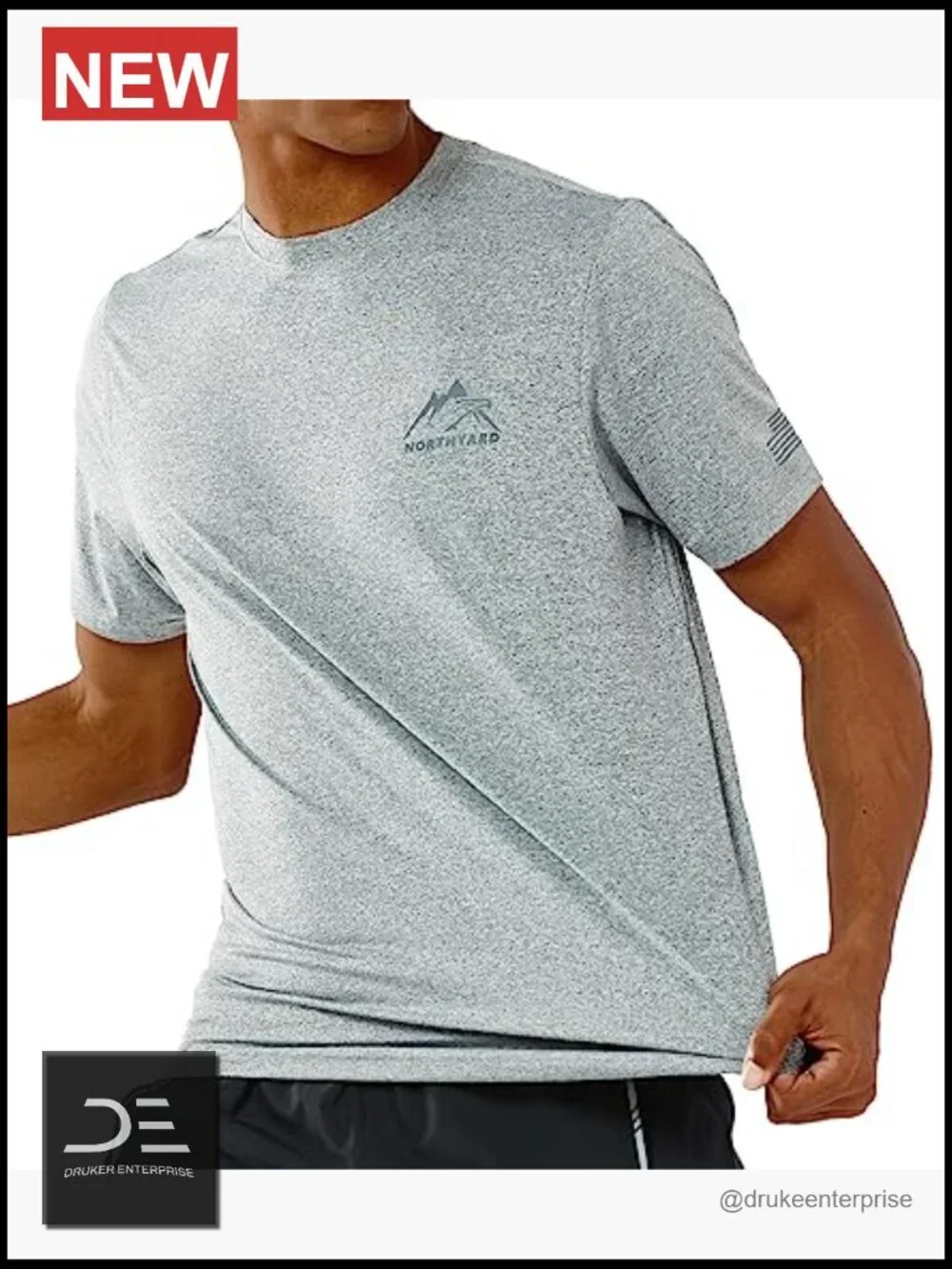 Men's UPF 50+ Sun Protection Short Sleeve Rash Guard Swim Shirt Athletic